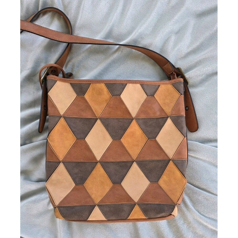 Brand New Gal Brown Leather Shoulder Bag